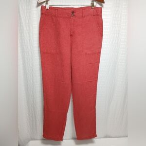 C&C California Linen/ Lyocell Straight Leg Pants. Size M
